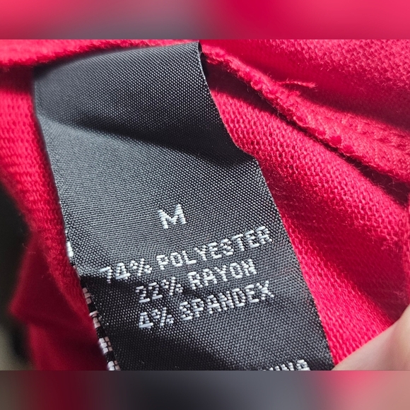 By & By Women's Long Sleeve Round Neck Hacci Light Knit Shirt Size Red Size M - Picture 9 of 13